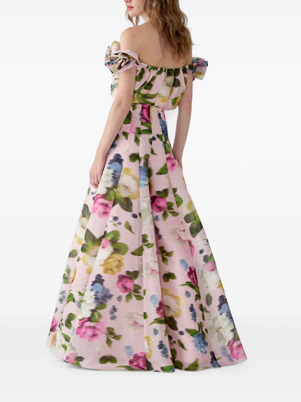 Carolina Herrera Iris broek met bloemenprint Roze