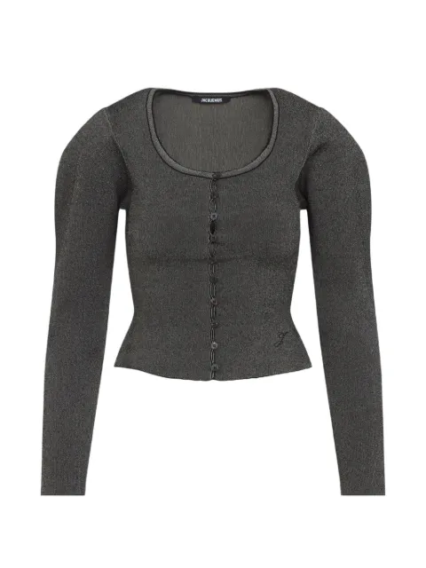 Jacquemus Sera button-up scoop-neck cardigan