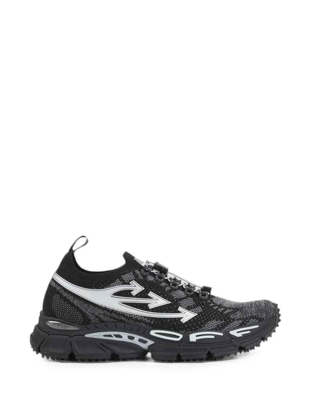 Off-White Be Right Back intarsia-knit sneakers - Nero