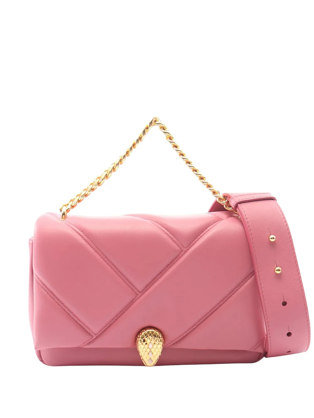 Bvlgari Pre-Owned Borsa a tracolla Maxi Serpenti Cabochon piccola in pelle 2010-2026 - Rosa