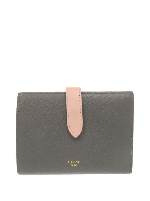 Celine Pre-Owned 2018-2026 Leather Multifunction Strap Wallet small wallets