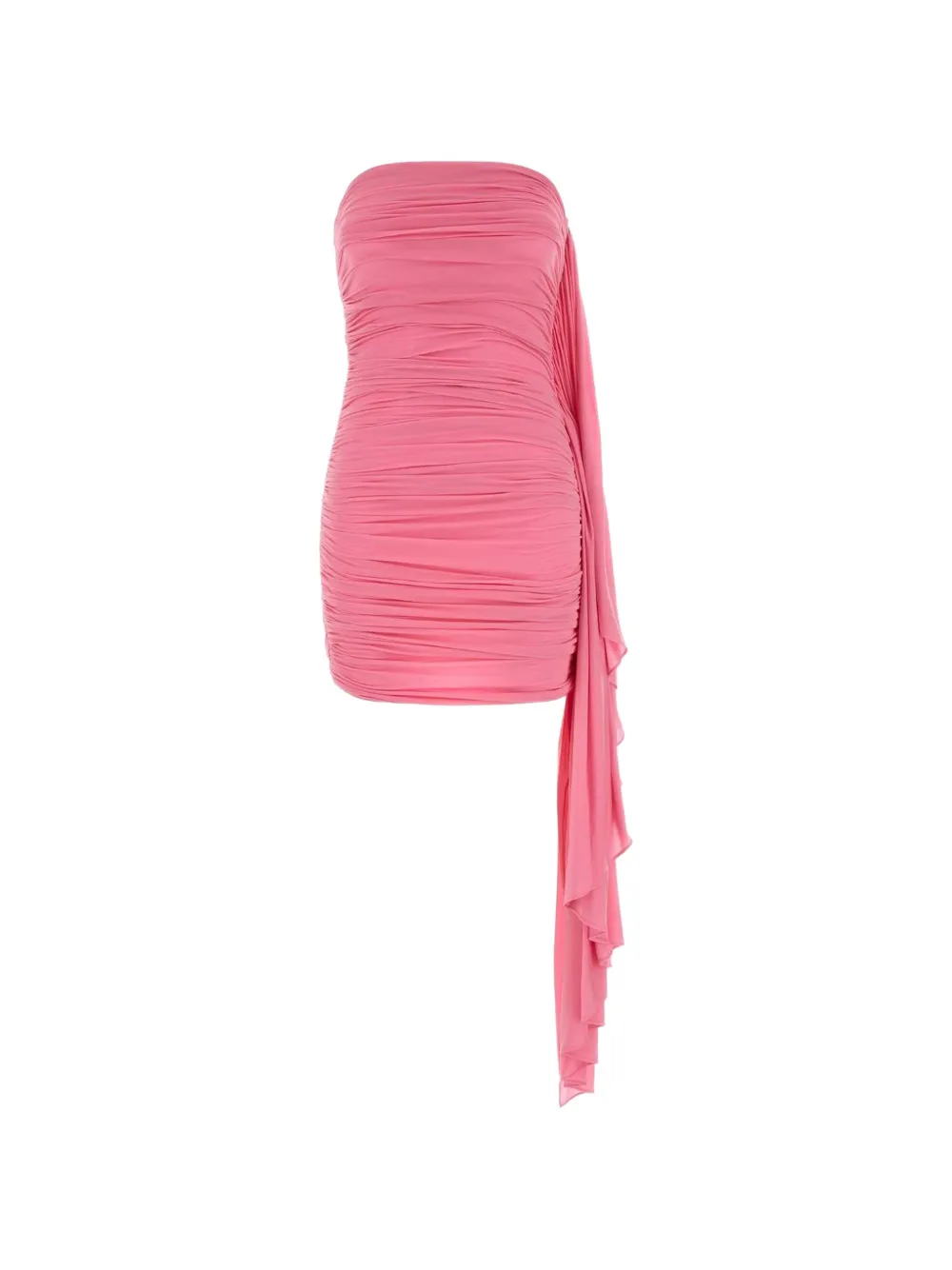 Alexander Wang asymmetric ruched strapless mini dress - Rosa