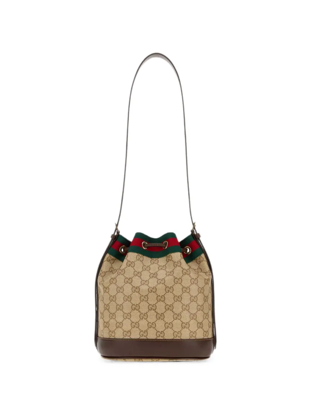 Gucci GG Supreme Web bucket-tas Beige