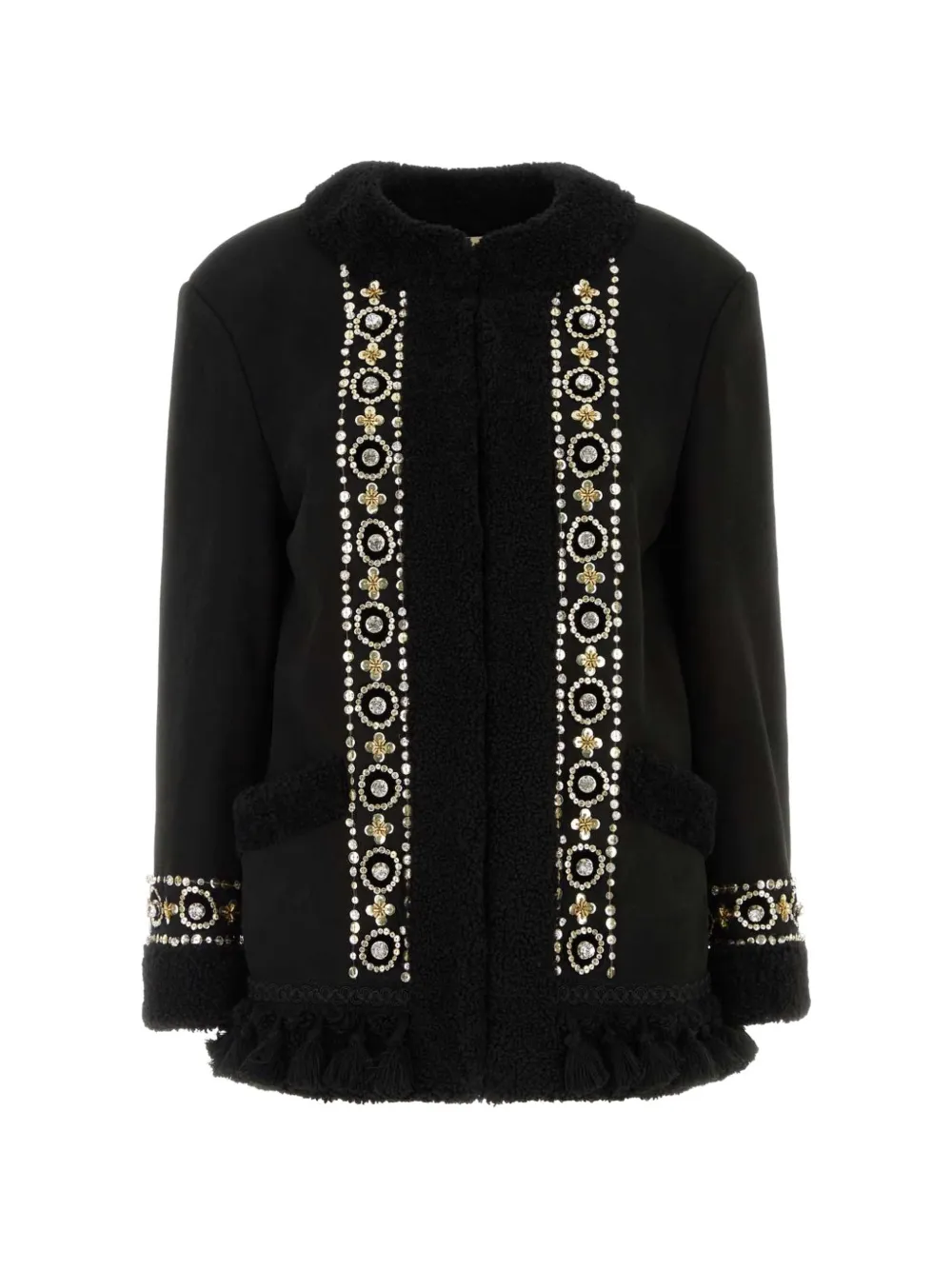 Valentino Garavani embellished-detail coat - Black