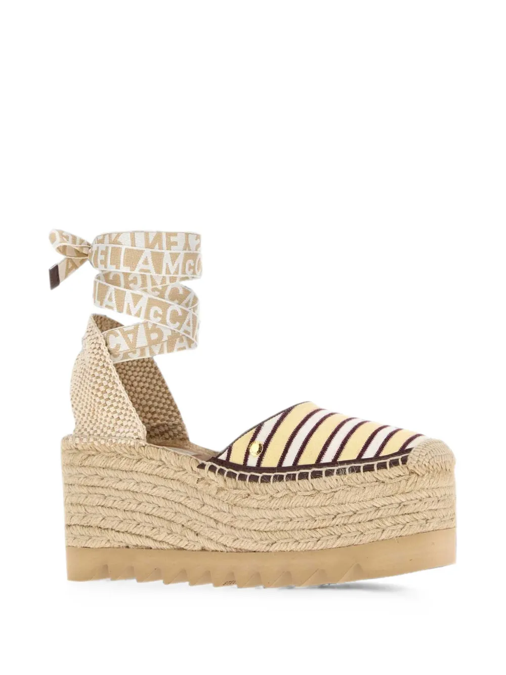 Stella McCartney Gaia striped espadrilles Beige