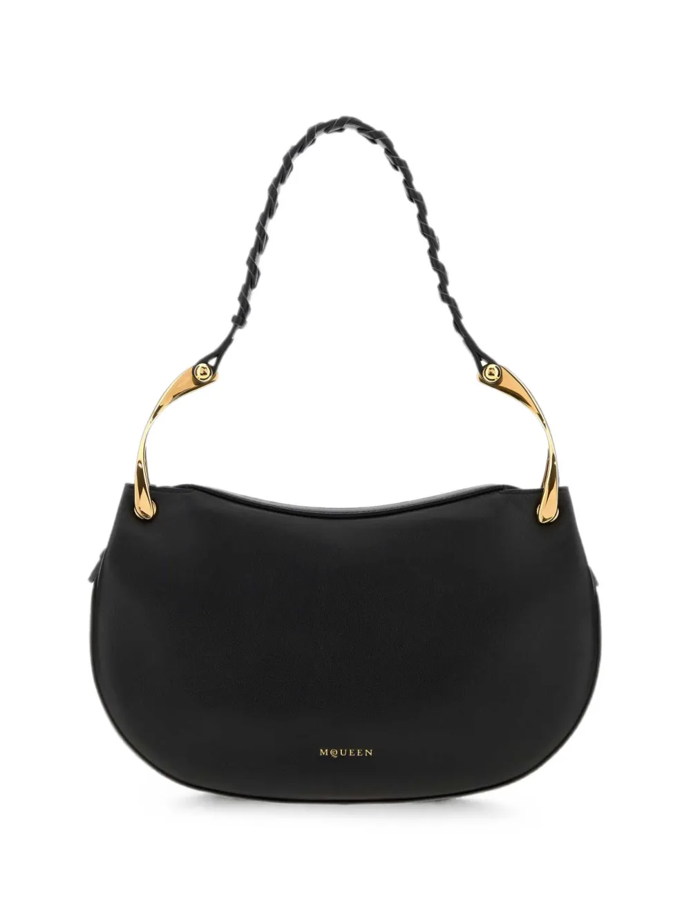 Alexander McQueen Wishbone leather tote bag - Nero