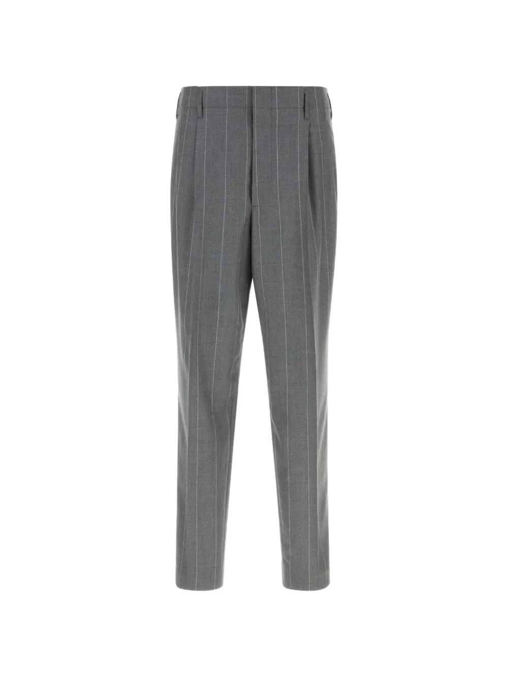 Brunello Cucinelli pinstripe-pattern pleated trousers - Grigio