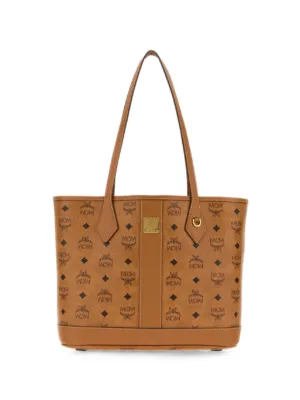 MCM Small monogram-print Tote Bag | Brown | FARFETCH