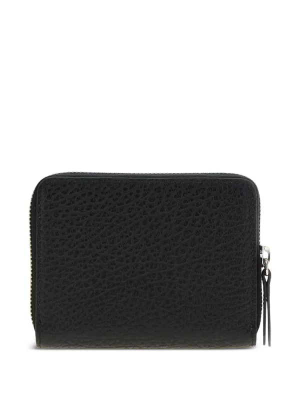 Maison Margiela Four-Stitches Pebbled Leather Wallet | Black
