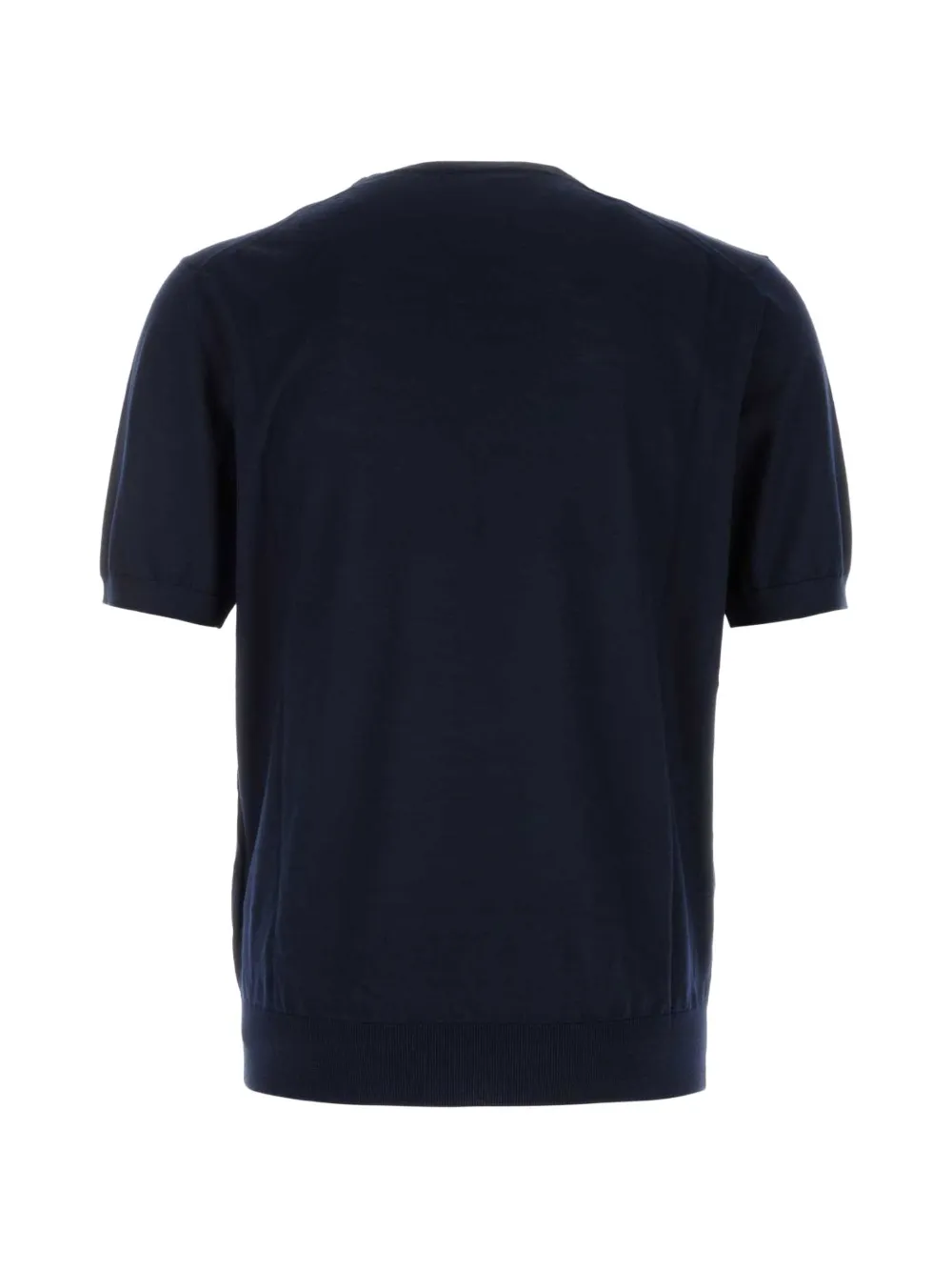 Prada T-shirt met logo-patch en korte mouwen Blauw
