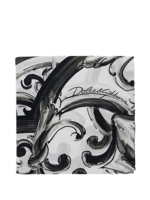 Dolce & Gabbana serviette de plage à imprimé Majolica