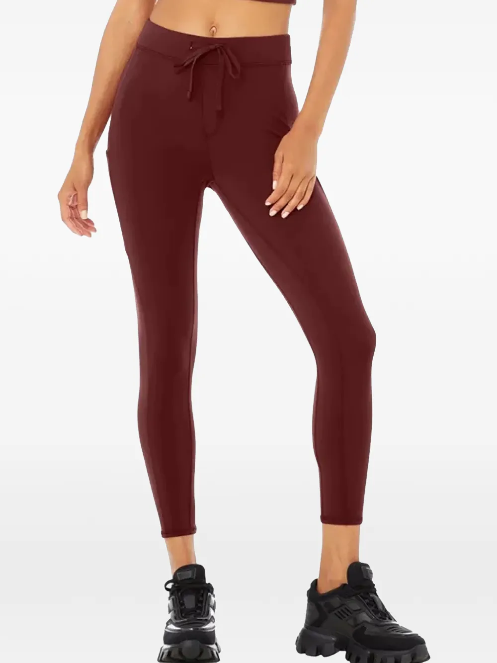 Alo Yoga Leggings con coulisse - Rosso