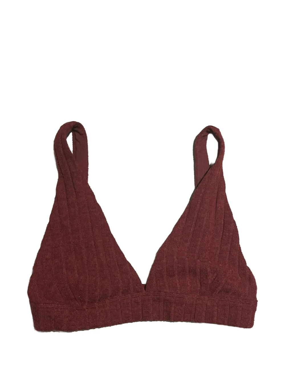 Alo Yoga Gerippter Sport-BH - Rot