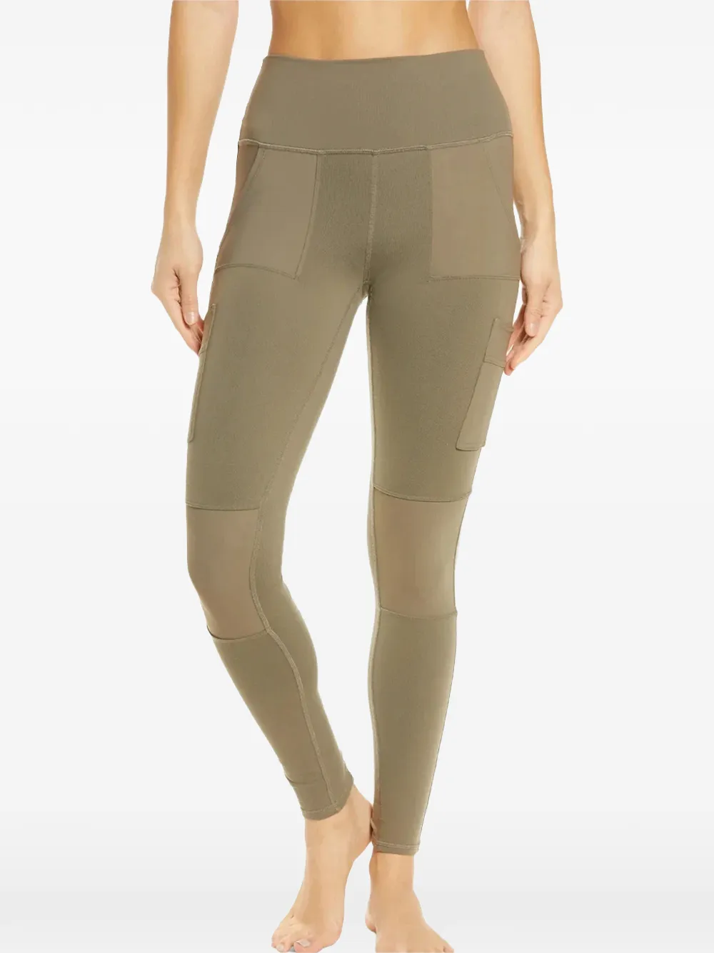 Alo Yoga Cargo-pocket Leggings In Green