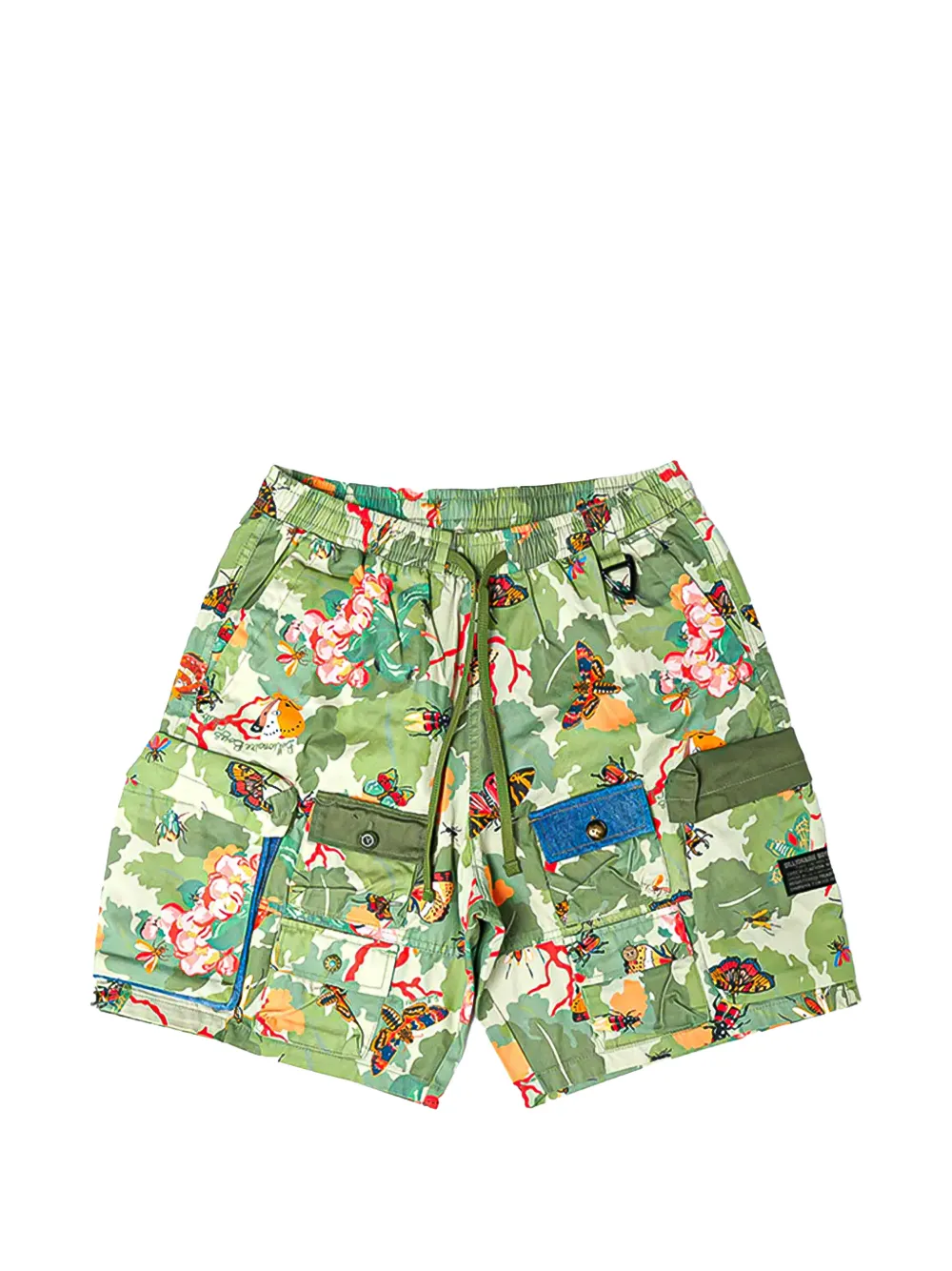 Billionaire Boys Club butterfly-print cargo shorts - Grün