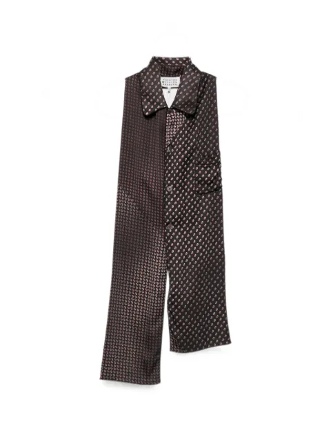 Maison Margiela paisley-print button-down scarf