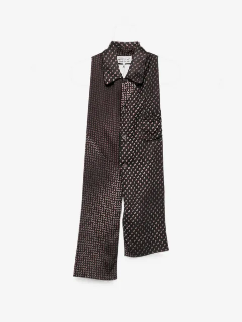 Maison Margiela paisley-print button-down scarf