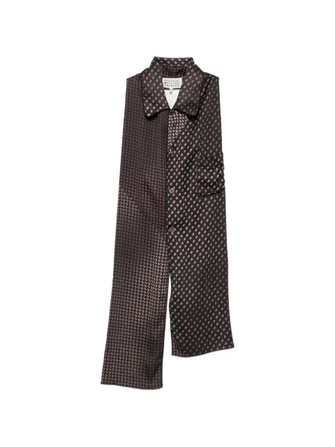 Maison Margiela paisley-print button-down scarf