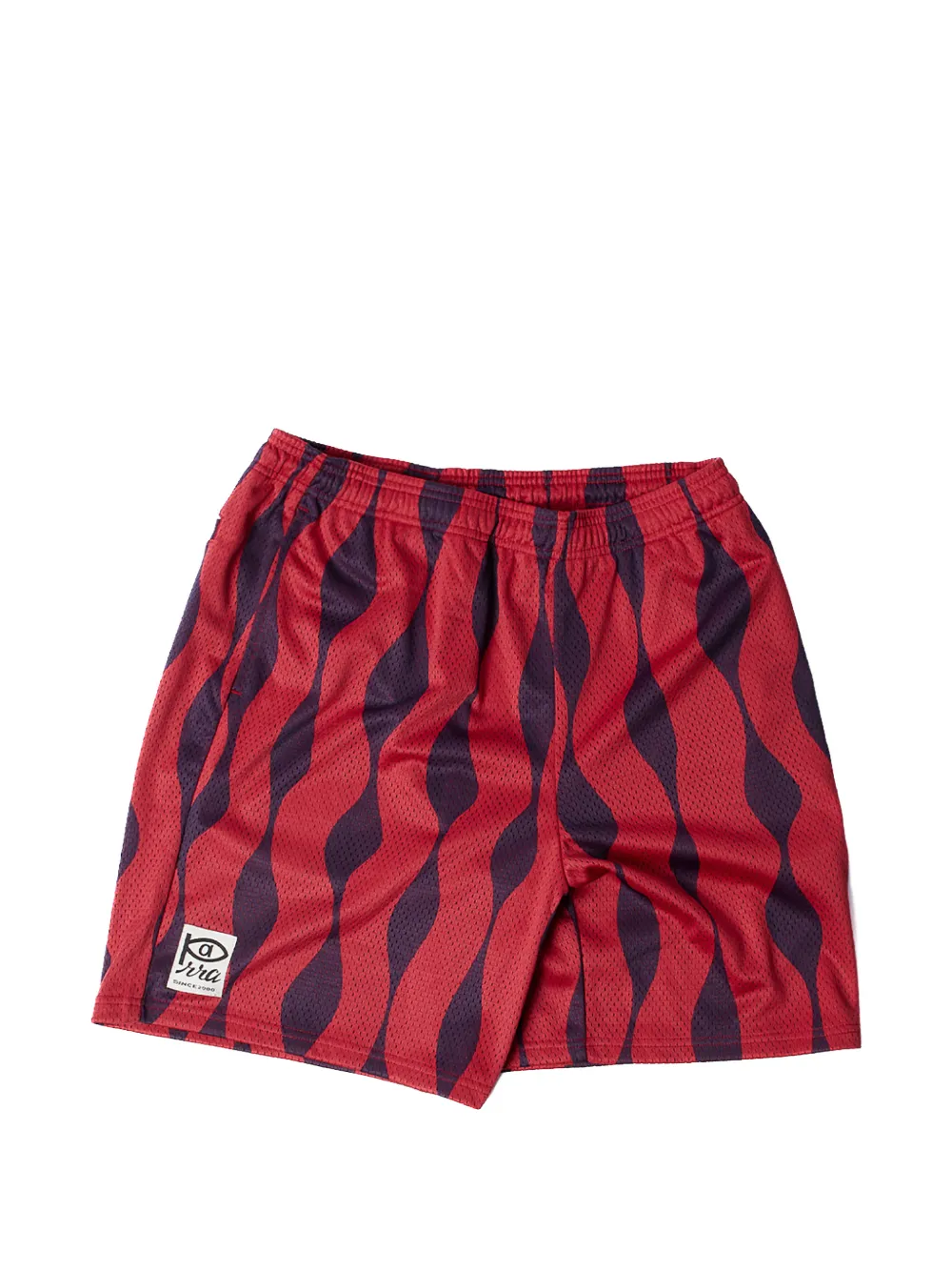 BY PARRA Shorts met golvende print Rood