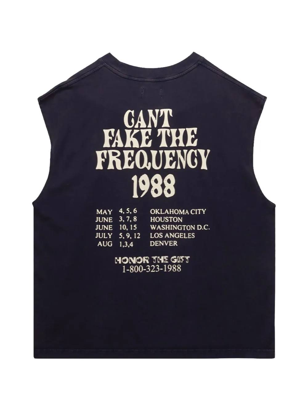 Honor The Gift The Frequency tanktop met grafische print Blauw
