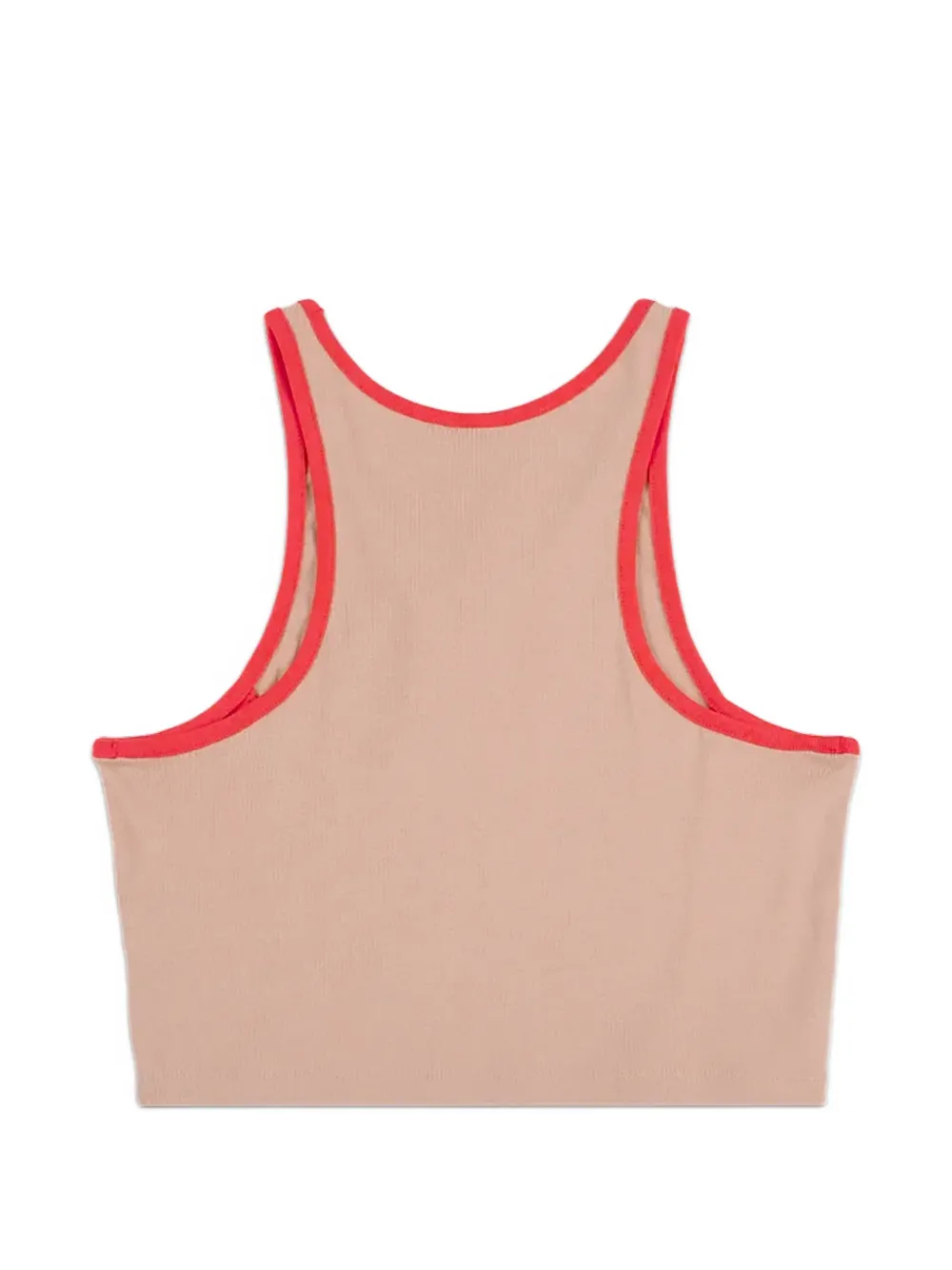 Nike Geribbelde tanktop Beige