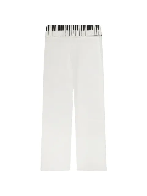 Praying piano-key track pants