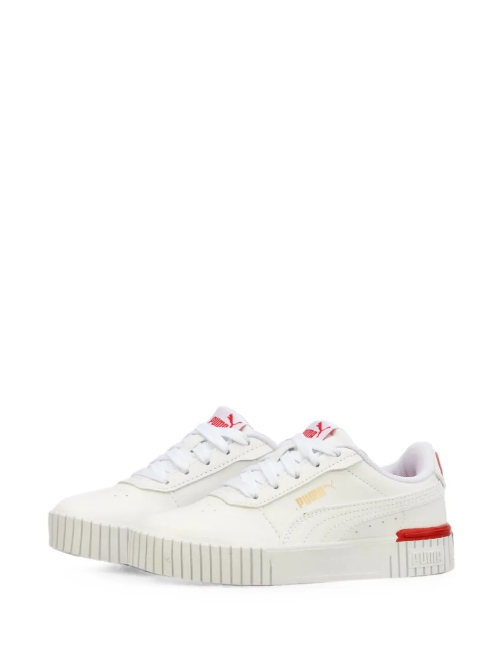 Puma Kids Carina 2.0 Red Thread sneakers - Bianco