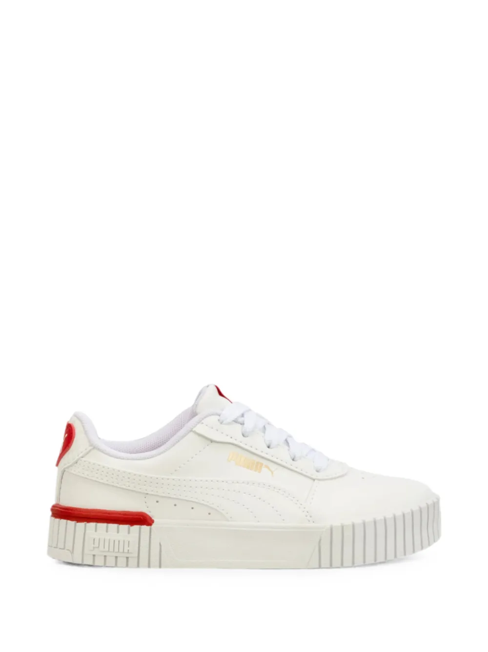 Puma Kids Carina 2.0 Red Thread sneakers Wit