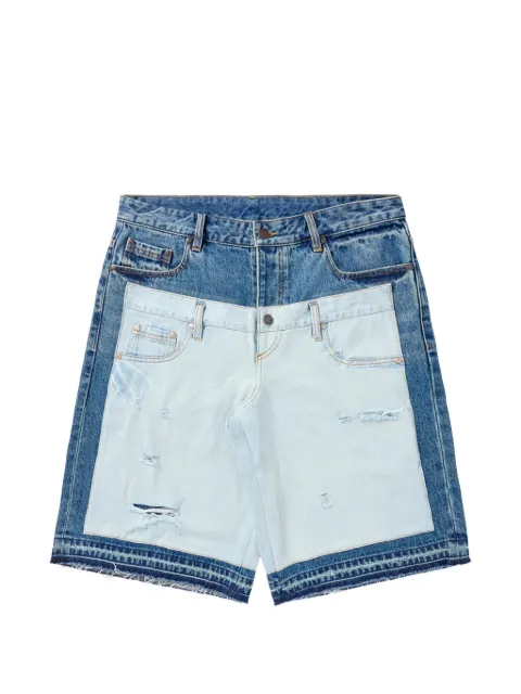 Billionaire Boys Club short en jean Apollo à empiècements