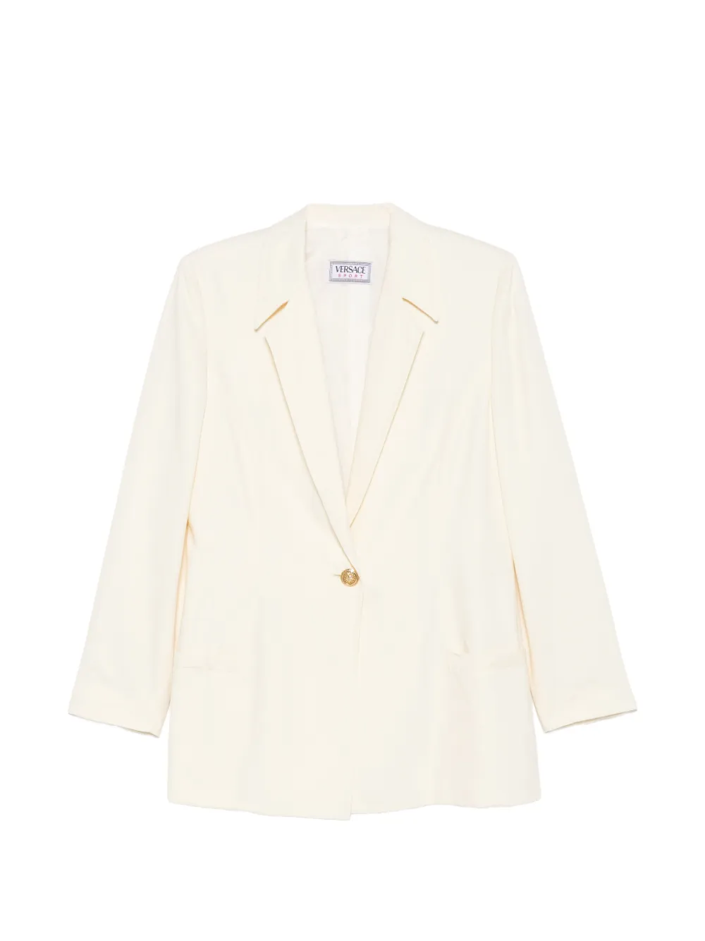 Versace Pre-Owned 1990s Medusa-button single-breasted blazer - Neutrals