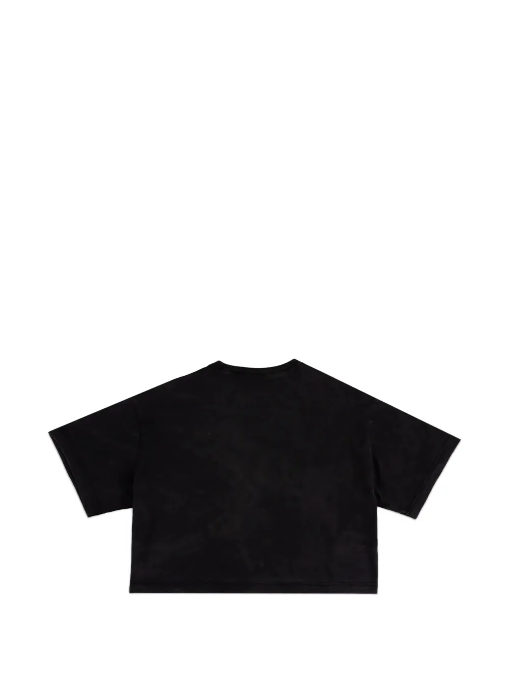 Nike Basketball graphic-print cropped T-shirt Zwart