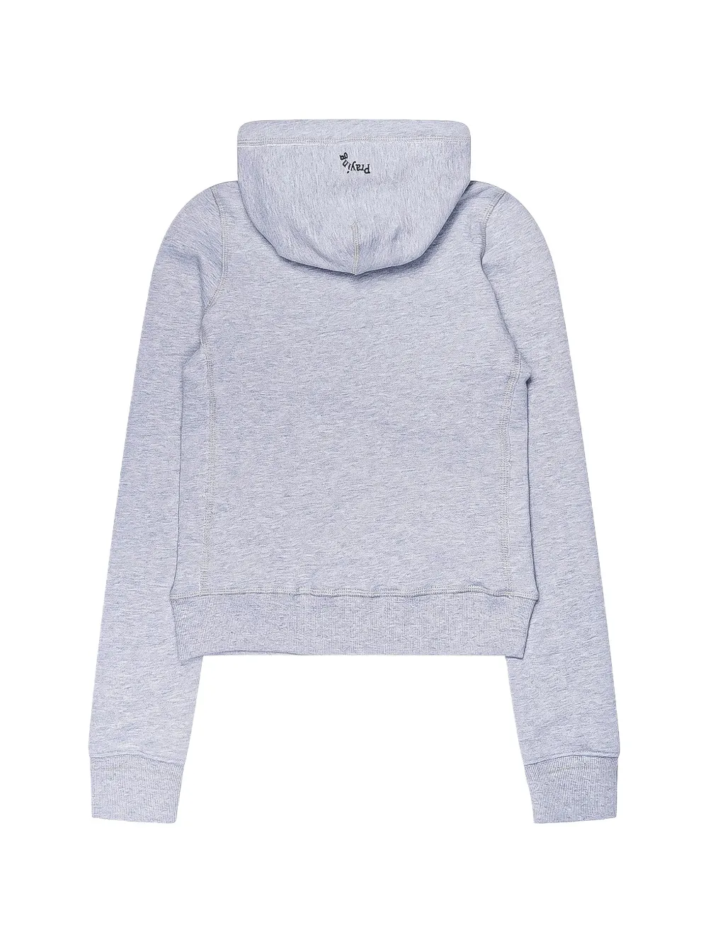 Praying graphic-print zip-up Hoodie | Grey | FARFETCH