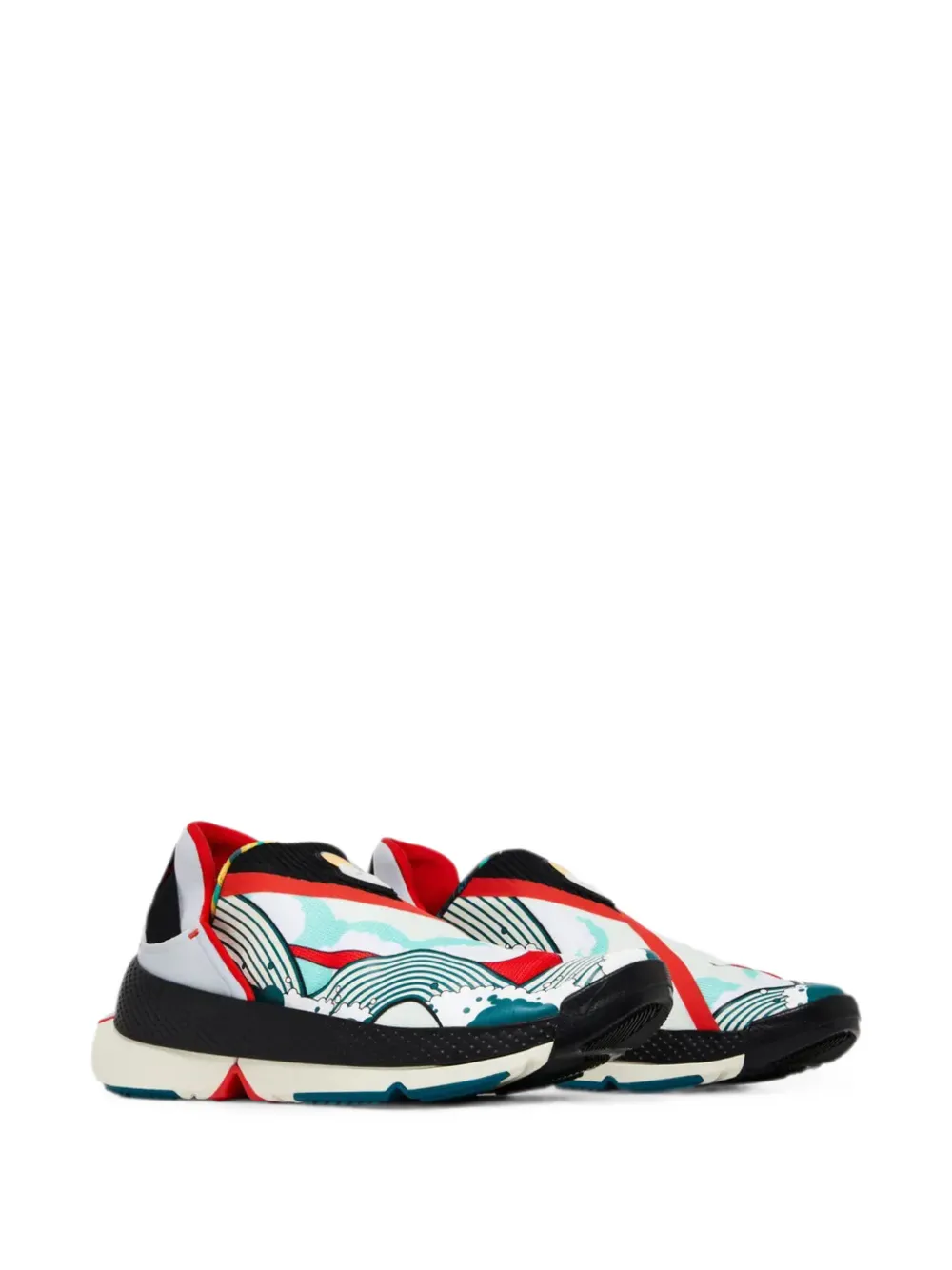 Nike Go FlyEase graphic-print sneakers Wit