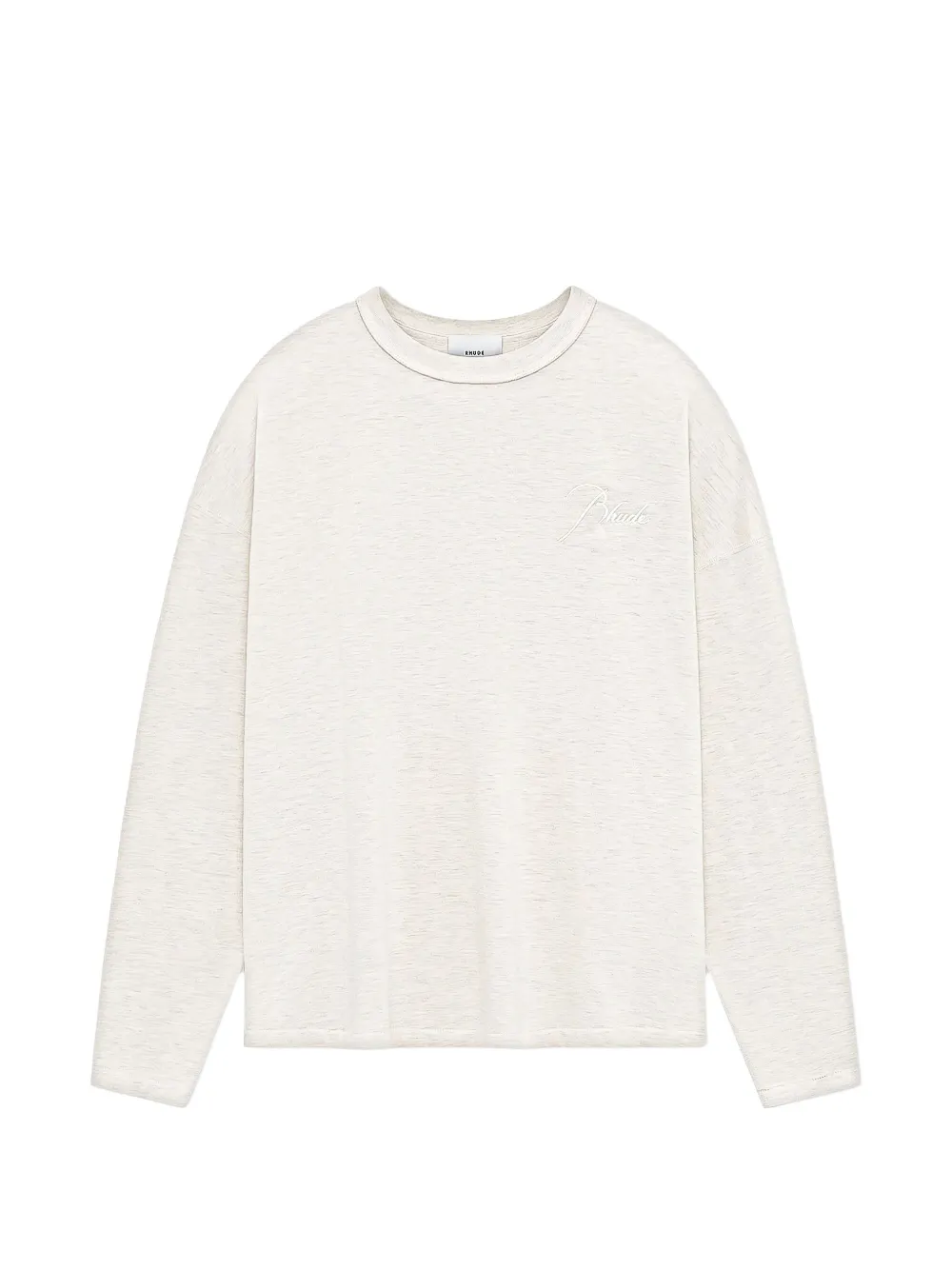 RHUDE logo-detail long-sleeve T-shirt - Toni neutri