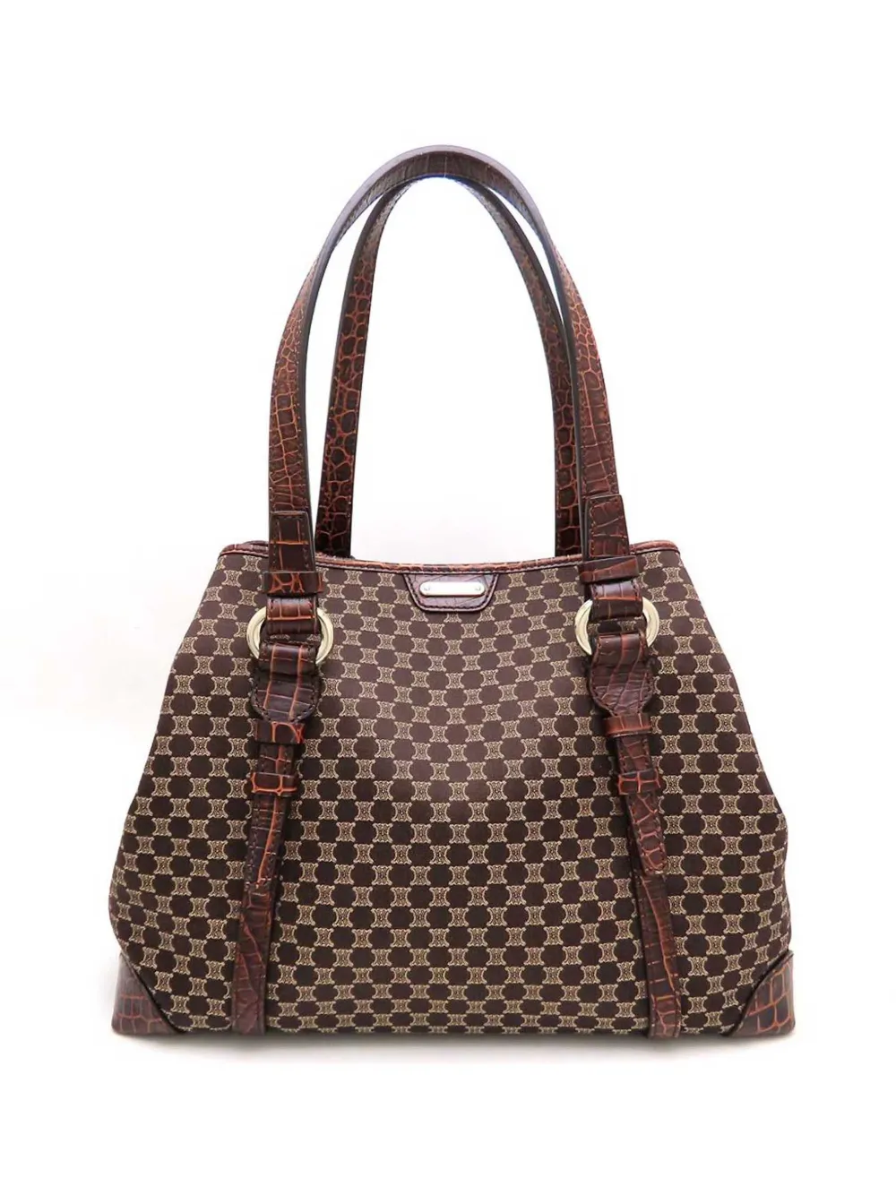 Celine Pre-Owned Borsa tote Macadam in tela 2008 - Marrone