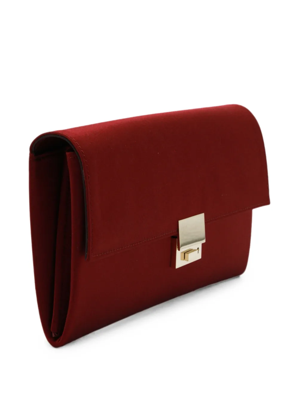 TOM FORD Clutch met satijnen afwerking en push-lock Rood