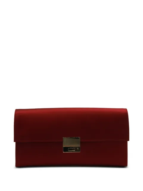 TOM FORD satin-finish push-lock clutch bag