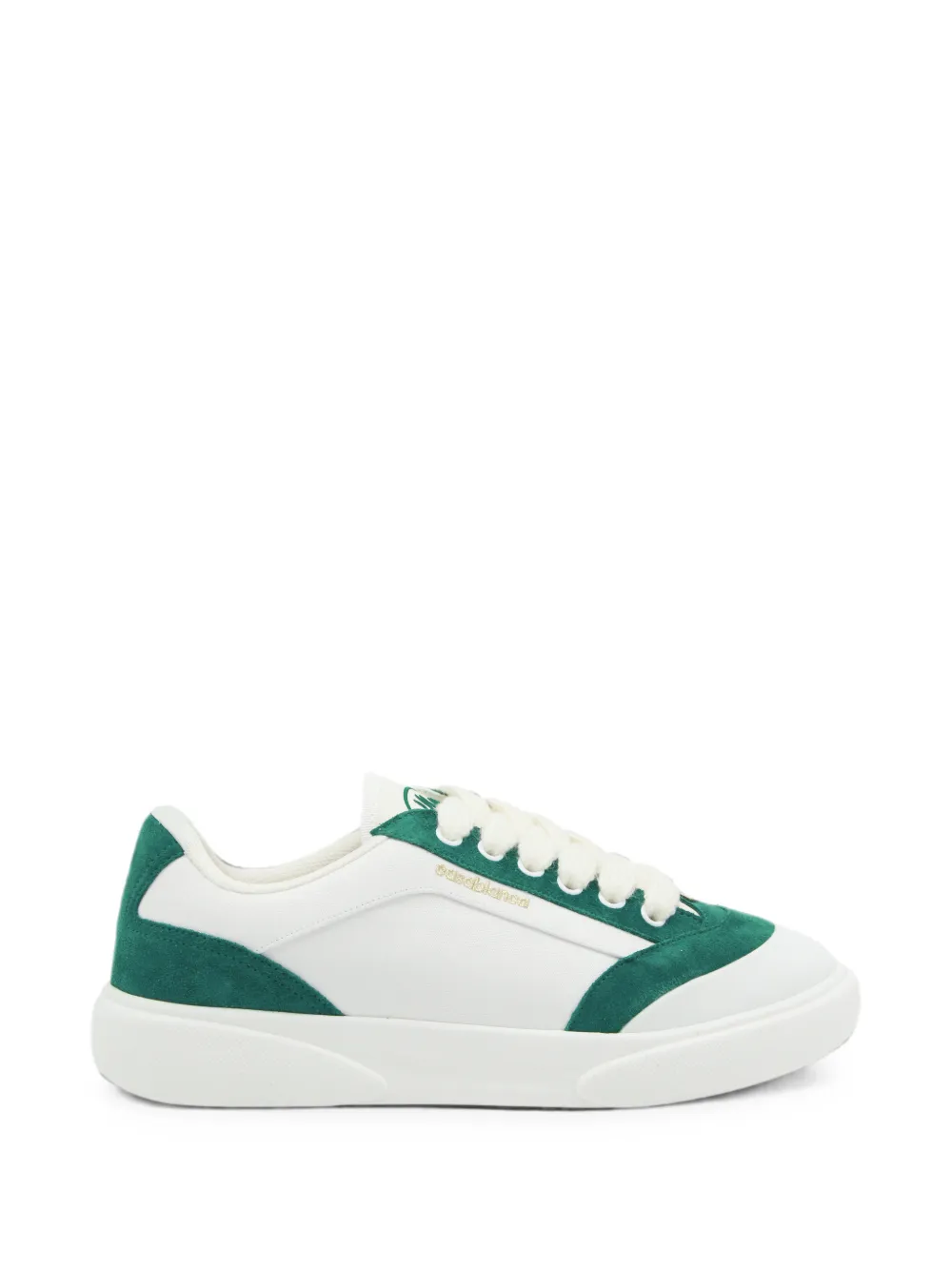 Casablanca suede-panelled sneakers - Weiß