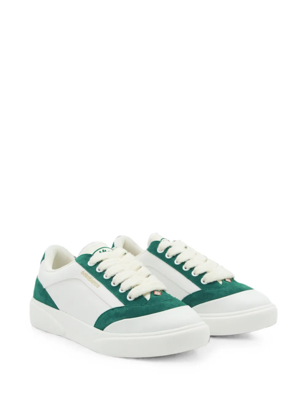 Casablanca Del Mar sneakers met suède vlakken en logo-print Wit