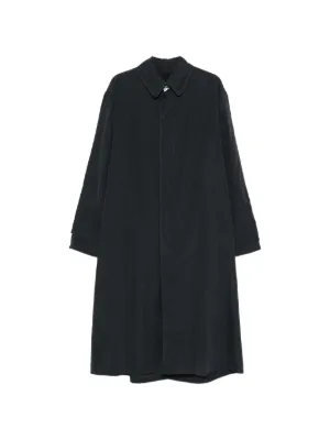 Maison Margiela peached-cotton Trench Coat | Black | FARFETCH