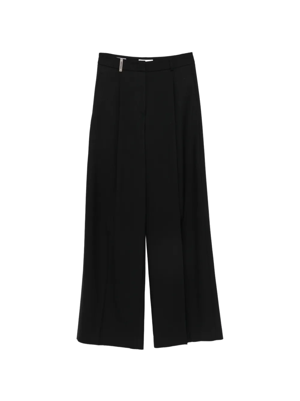 Peserico pleated wide-leg trousers - Nero