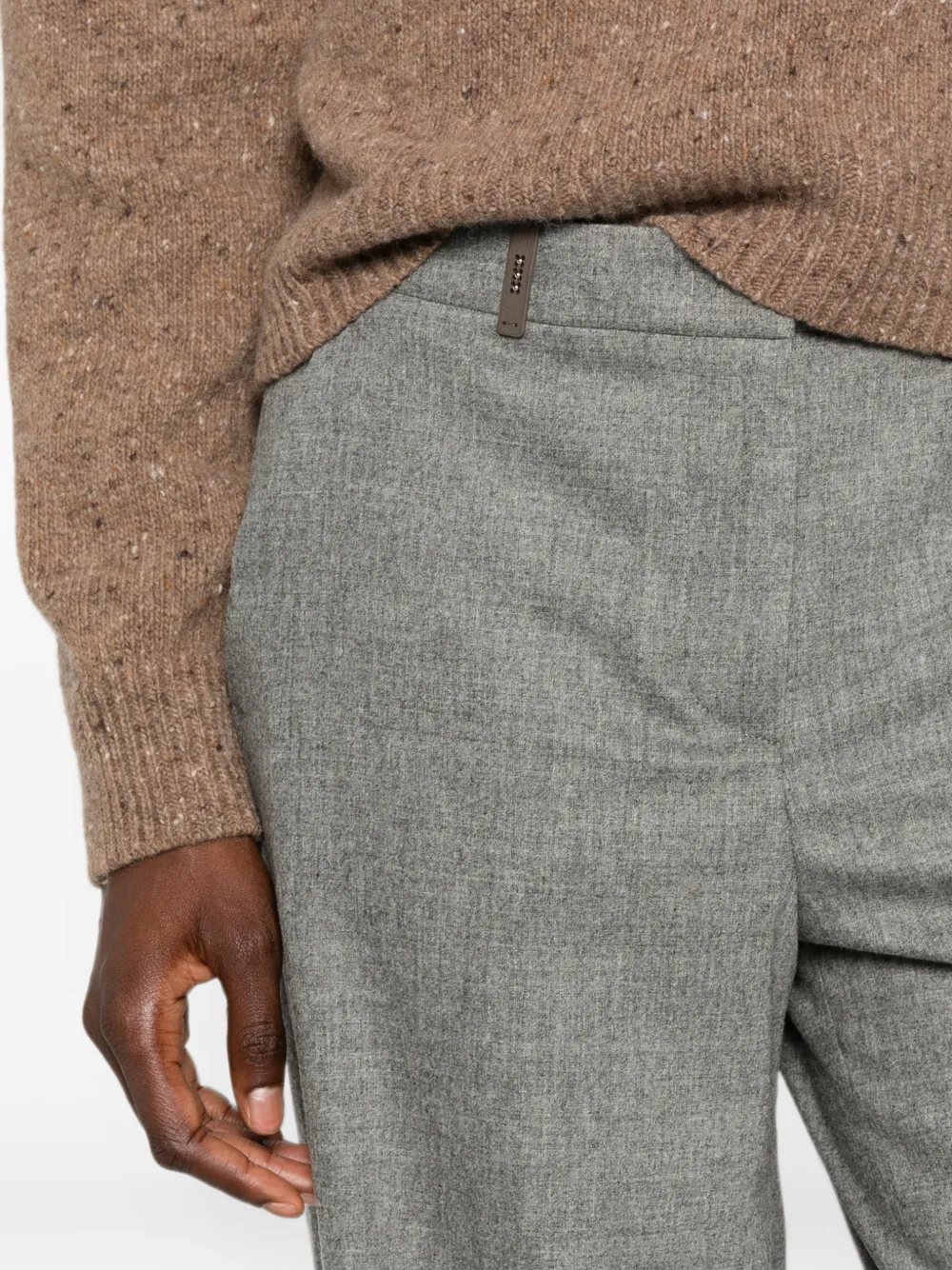 Peserico Broek met wijde pijpen Grijs