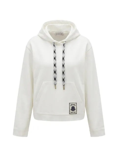 Moncler logo-patch drawstring hoodie