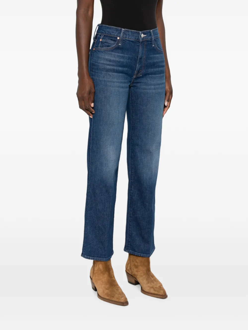 MOTHER Jeans met vervaagd-effect Blauw