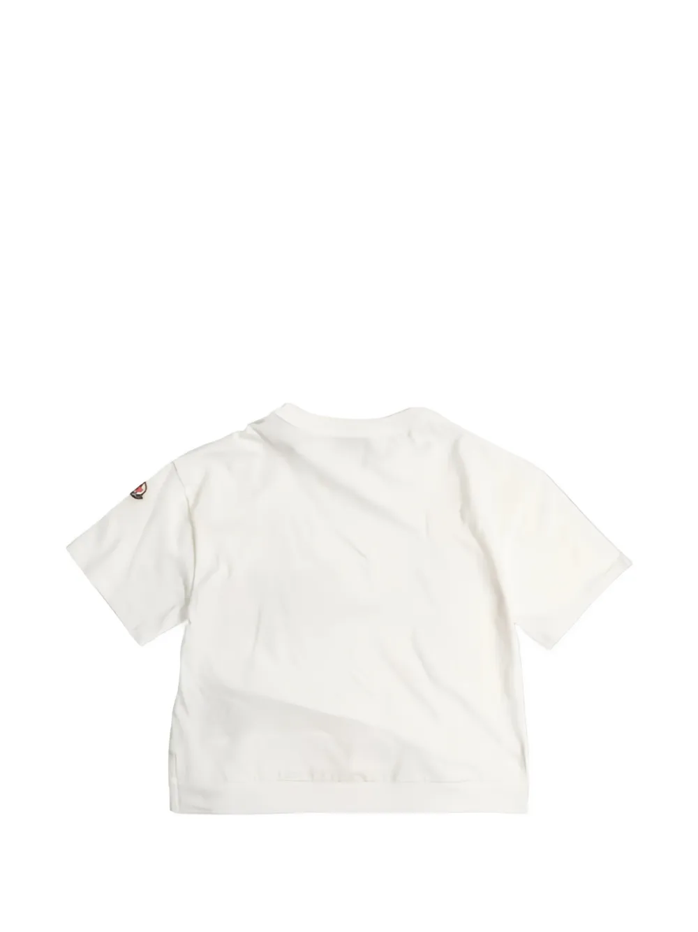 Moncler Enfant T-shirt met logoprint Wit