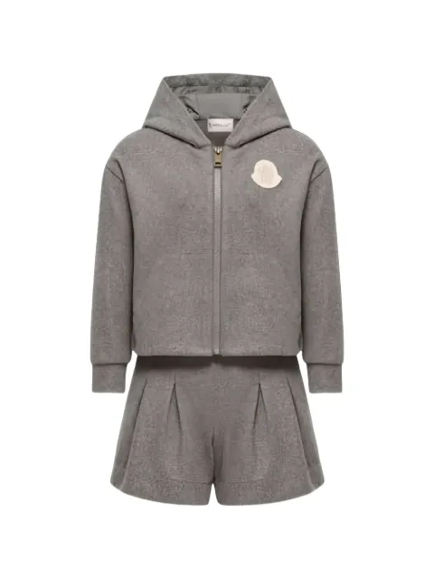 Moncler Enfant set de shorts casuales con parche del logo (set de 2)
