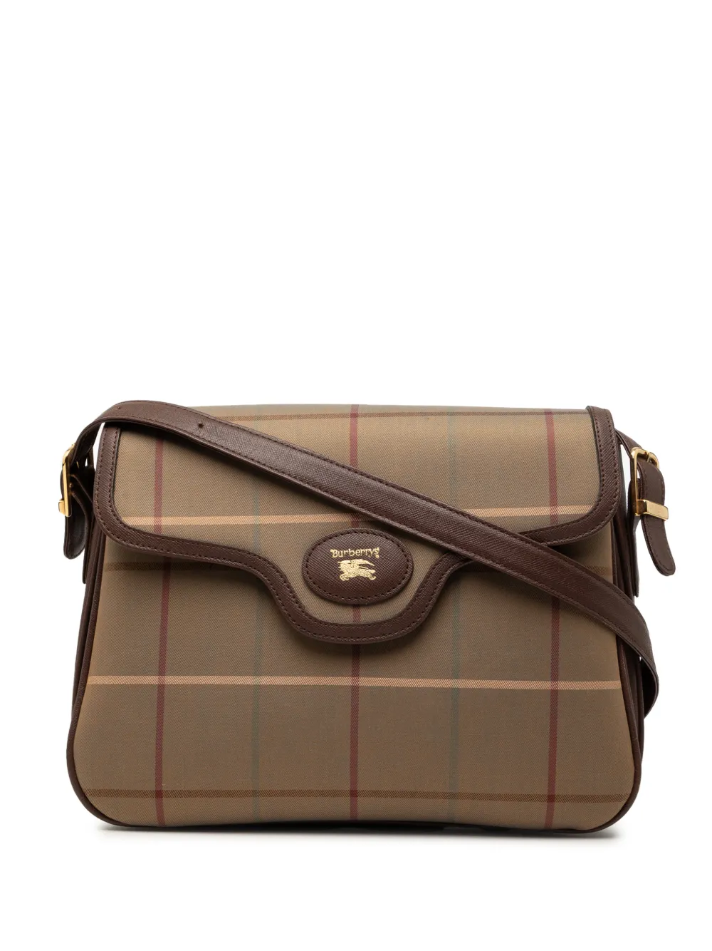 Burberry Pre-Owned 20th Century Vintage Check Canvas Flap shoulder bag - Brown
