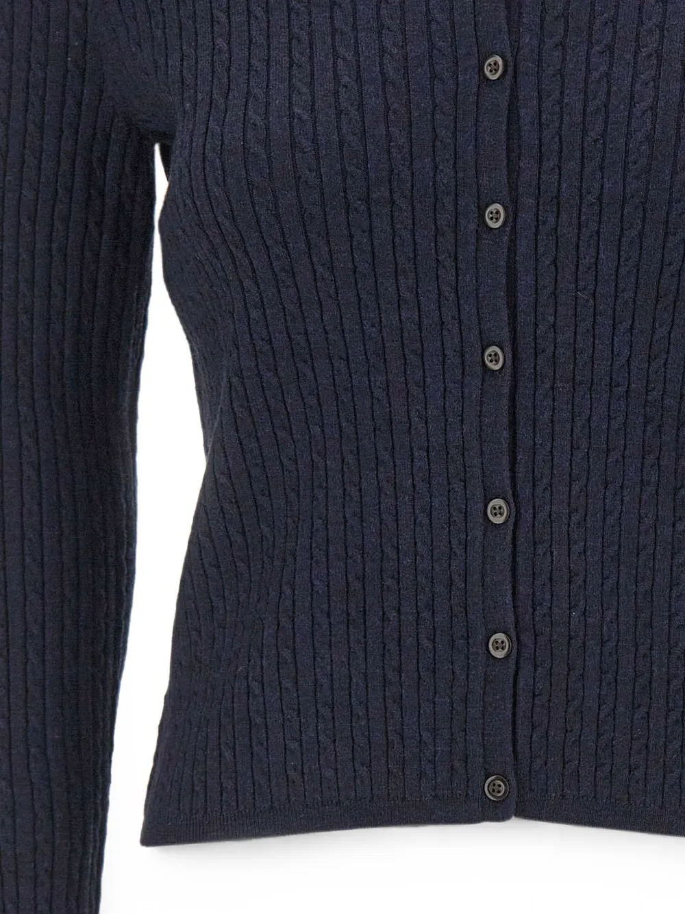Vince Kabelgebreid vest Blauw