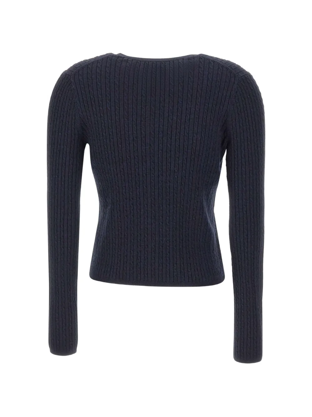 Vince Kabelgebreid vest Blauw