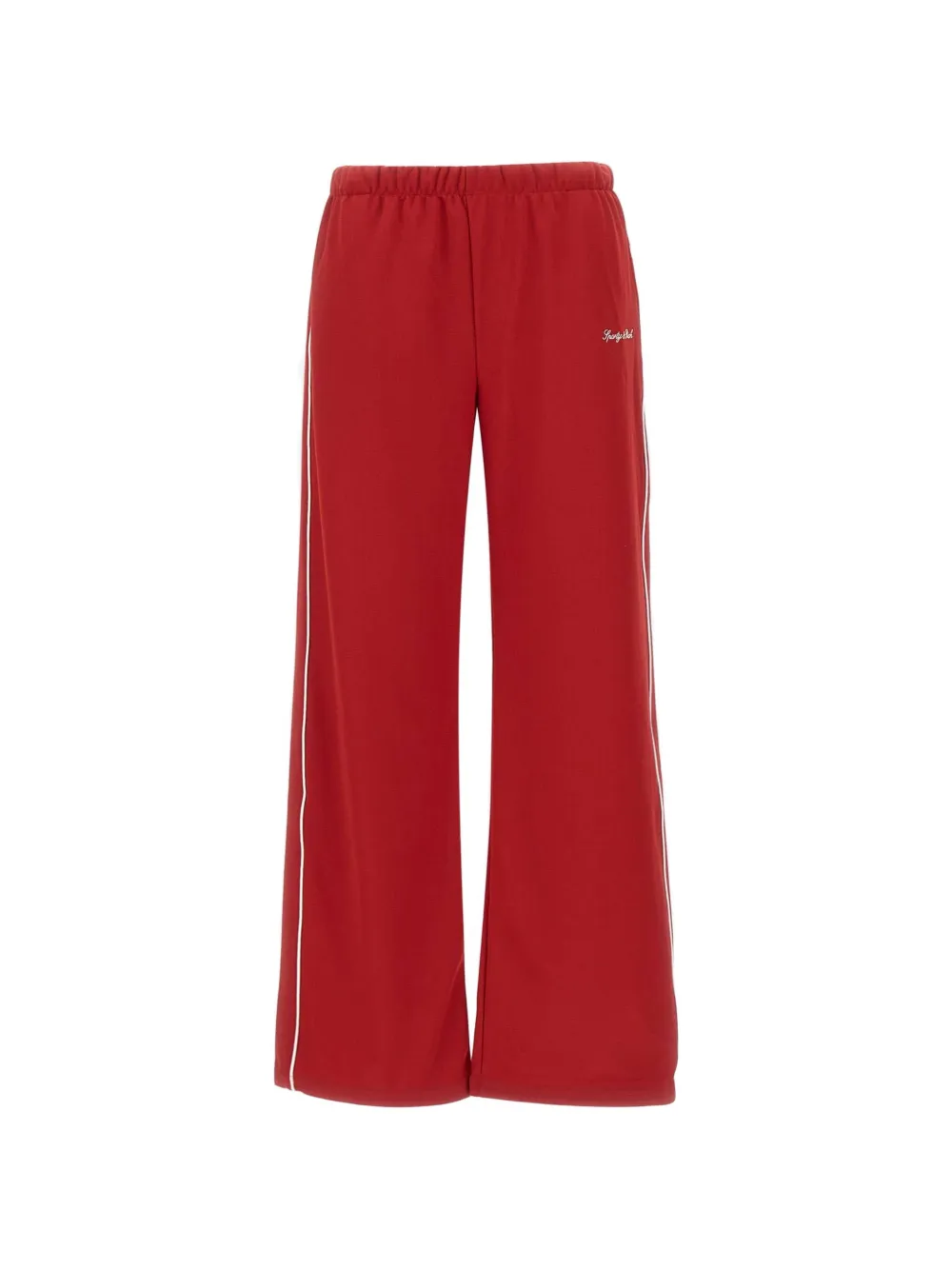 Sporty & Rich logo-embroidered piped-trim track pants - Rot